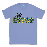 Colony Blue let's rodeo Classic Tee - CowhideDigitalArt