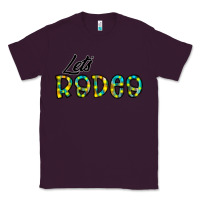 Plum let's rodeo Classic Tee - CowhideDigitalArt