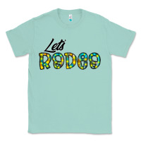 Seafoam let's rodeo Classic Tee - CowhideDigitalArt