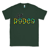 Sports Green let's rodeo Classic Tee - CowhideDigitalArt