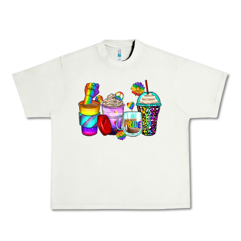 Pride Coffee Cups Urban Heavy Tee by Zillion Design Studio | Teevron