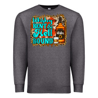 Charcoal Heather Whiskey Bent and Hell Bound Premium Sweatshirt - Jasminsmagicworld