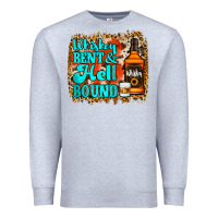 Heather Grey Whiskey Bent and Hell Bound Premium Sweatshirt - Jasminsmagicworld