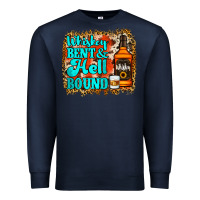 Navy Whiskey Bent and Hell Bound Premium Sweatshirt - Jasminsmagicworld