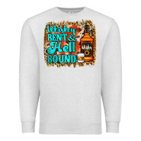 Oatmeal Heather Whiskey Bent and Hell Bound Premium Sweatshirt - Jasminsmagicworld