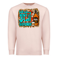 Pale Pink Whiskey Bent and Hell Bound Premium Sweatshirt - Jasminsmagicworld