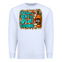 White Whiskey Bent and Hell Bound Premium Sweatshirt - Jasminsmagicworld