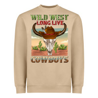 Mushroom wild west long live cowboys Heavyweight Sweatshirt - texasbilliewilder