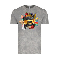 Cloud Rock school bus driver front Vintage Tee - texasbilliewilder