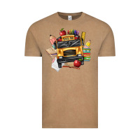 Vintage Coffee school bus driver front Vintage Tee - texasbilliewilder