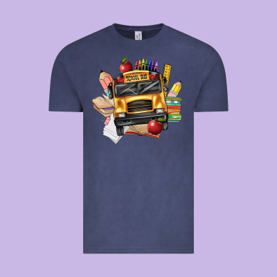 School Bus Driver Front Vintage Tee Designed By Texasbilliewilder