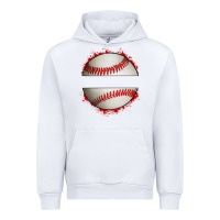 White personalized baseball Urban Hoodie - Artiststas