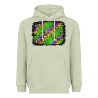 Matcha mardi gras fleur de lis background Heavyweight Hoodie - Jasminsmagicworld