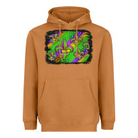 Meerkat mardi gras fleur de lis background Heavyweight Hoodie - Jasminsmagicworld
