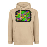 Mushroom mardi gras fleur de lis background Heavyweight Hoodie - Jasminsmagicworld