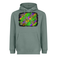 Sage mardi gras fleur de lis background Heavyweight Hoodie - Jasminsmagicworld