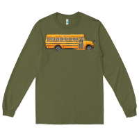 Army Green school bus Long Sleeve Tee - FaDigitalArtStudio
