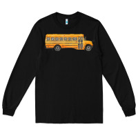 Black school bus Long Sleeve Tee - FaDigitalArtStudio