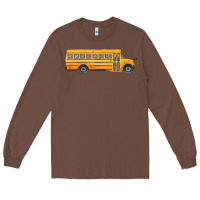 Chestnut school bus Long Sleeve Tee - FaDigitalArtStudio