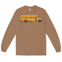 Toasted Coconut school bus Long Sleeve Tee - FaDigitalArtStudio