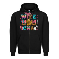 Black wife mom cna Zipper Hoodie - AdoDesignShop