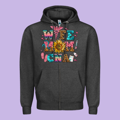 Wife Mom Cna Zipper Hoodie Designed By Adodesignshop