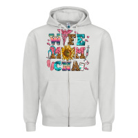 Dove Grey wife mom cna Zipper Hoodie - AdoDesignShop