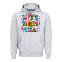 Heather Grey wife mom cna Zipper Hoodie - AdoDesignShop