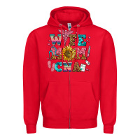 Red wife mom cna Zipper Hoodie - AdoDesignShop