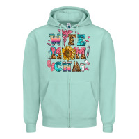 Seafoam wife mom cna Zipper Hoodie - AdoDesignShop