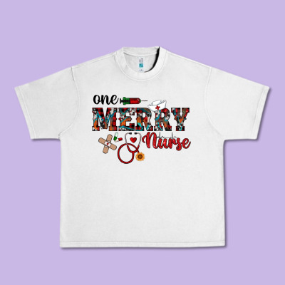 One Merry Nurse Western Urban Heavy Tee Designed By Ranaportraitstore