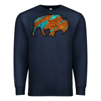 Navy bison Premium Sweatshirt - Jasminsmagicworld