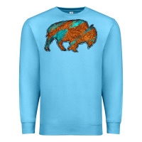 Ocean Blue bison Premium Sweatshirt - Jasminsmagicworld
