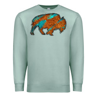 Seafoam bison Premium Sweatshirt - Jasminsmagicworld