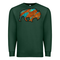 Sports Green bison Premium Sweatshirt - Jasminsmagicworld