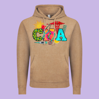 Cna Summer Vintage Hoodie Designed By Ranaportraitstore