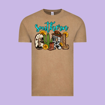 Southern Girl Vintage Tee Designed By Zillion Design Studio