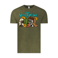 Vintage Olive southern girl Vintage Tee - Zillion Design Studio