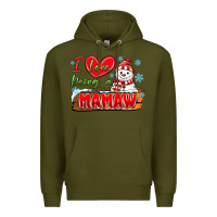 Army Green i love being a mamaw Premium Hoodie - MaliasSmallBusiness