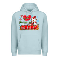 Blue Mist i love being a mamaw Premium Hoodie - MaliasSmallBusiness
