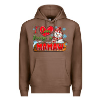 Chestnut i love being a mamaw Premium Hoodie - MaliasSmallBusiness