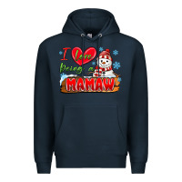 Navy i love being a mamaw Premium Hoodie - MaliasSmallBusiness