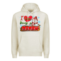 Oatmeal Heather i love being a mamaw Premium Hoodie - MaliasSmallBusiness