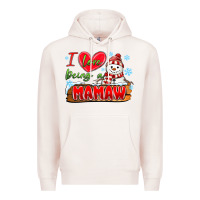 Pale Pink i love being a mamaw Premium Hoodie - MaliasSmallBusiness