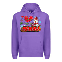 Purple i love being a mamaw Premium Hoodie - MaliasSmallBusiness