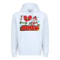 White i love being a mamaw Premium Hoodie - MaliasSmallBusiness