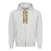 Dove Grey pumpkin fall Zipper Hoodie - BundleAndBundleShop