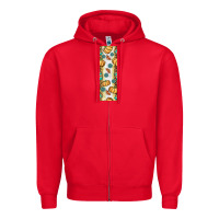 Red pumpkin fall Zipper Hoodie - BundleAndBundleShop