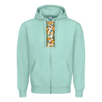 Seafoam pumpkin fall Zipper Hoodie - BundleAndBundleShop