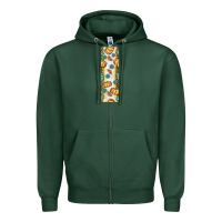 Sports Green pumpkin fall Zipper Hoodie - BundleAndBundleShop